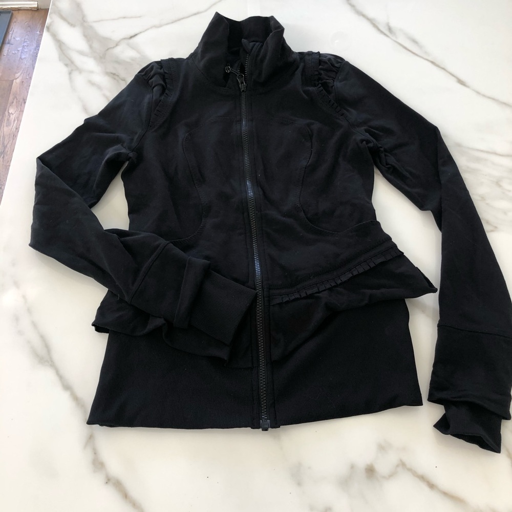 Rare Lululemon Scuba Ruffled Zip Up Jacket